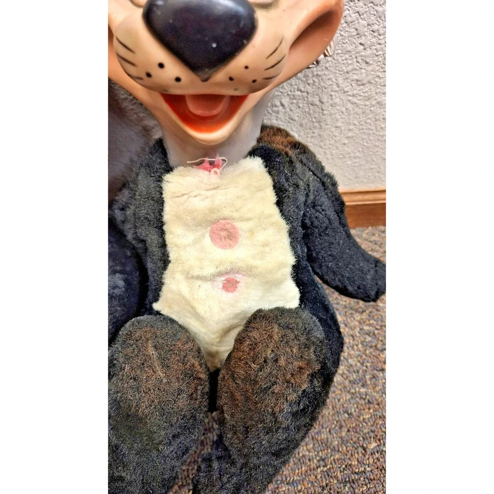Knickerbocker Mr/ Mrs Jinx Black Cat Plush Toy Huckleberry‎ Hound Rubber